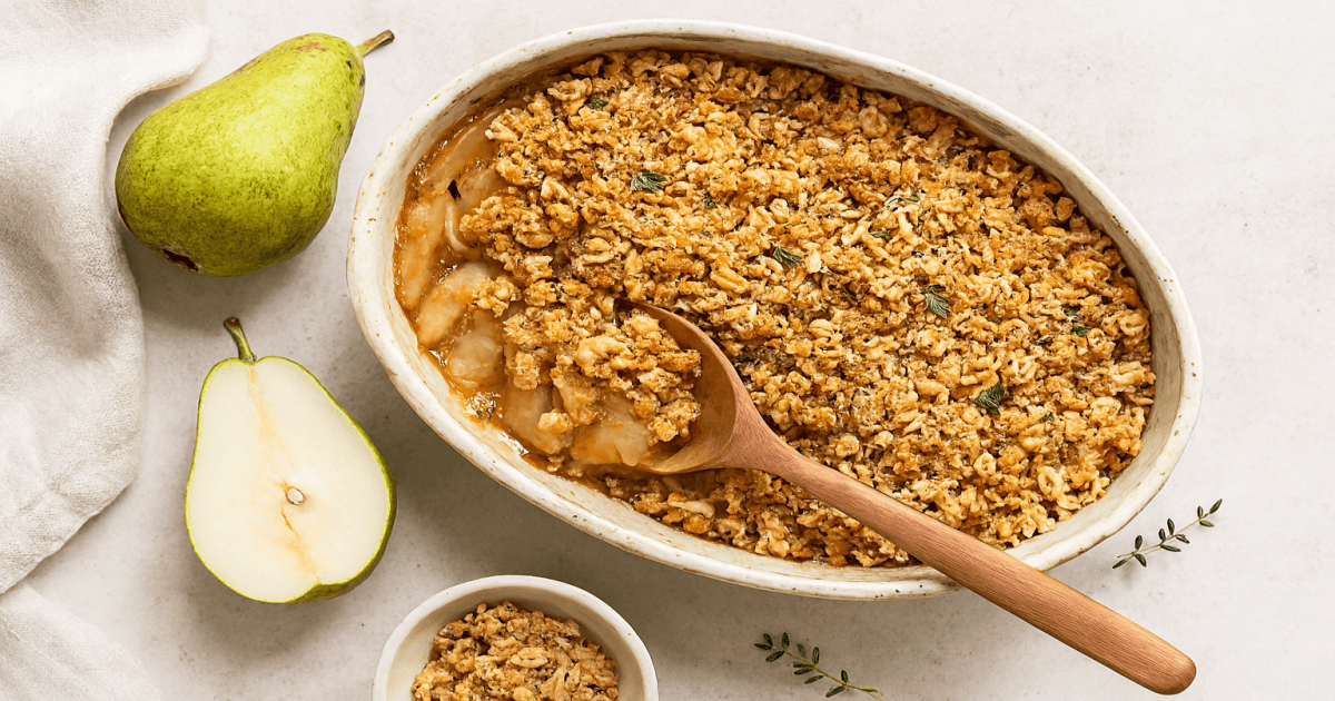 Therapeutiq Low-Histamine Pear & Ginger Compote/Pear Crumble